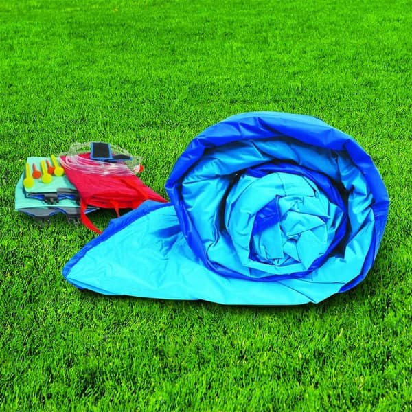 Giant Inflatable Water Slide with Sprinkler and Basketball Hoop