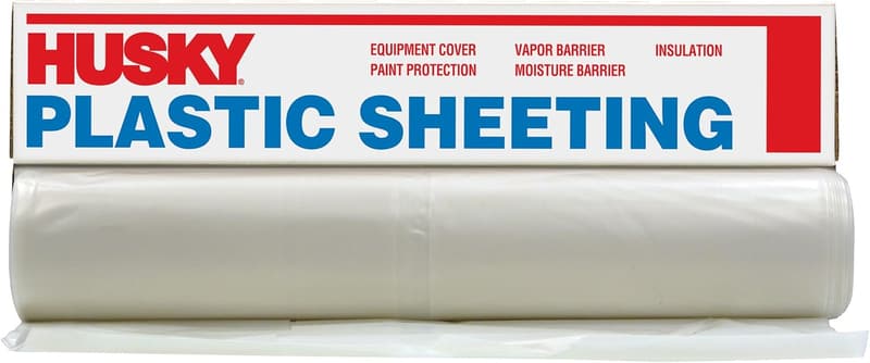 Clear 6ml Plastic Sheeting - 6ft x 100ft Durable Roll
