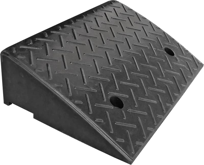 Heavy Duty Rubber Curb Ramp - 20,000 lbs Capacity