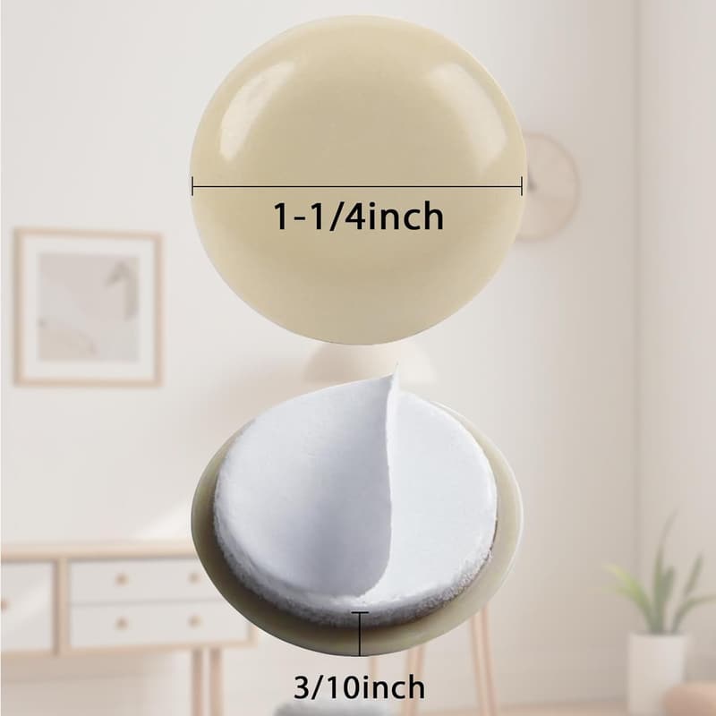24 PCS Self-Stick Furniture Sliders for Smooth Gliding