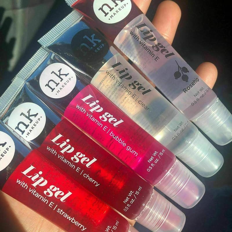 NICKA K Hydrating Lip Gel Variety Set - 5 Flavors with Vitamin E