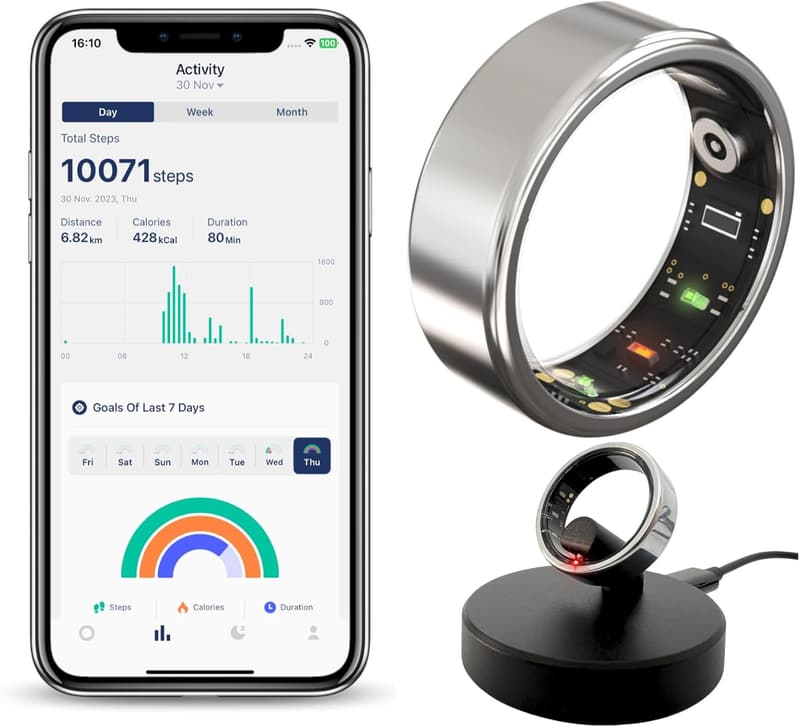Smart Fitness Ring for Men & Women - Sleep & Activity Tracker