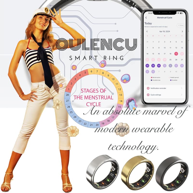 Smart Fitness Ring for Men & Women - Sleep & Activity Tracker