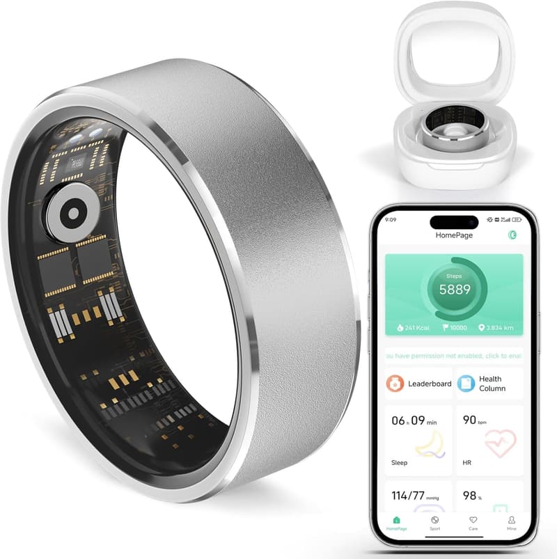 Health & Activity Tracker Smart Fitness Ring for Men & Women