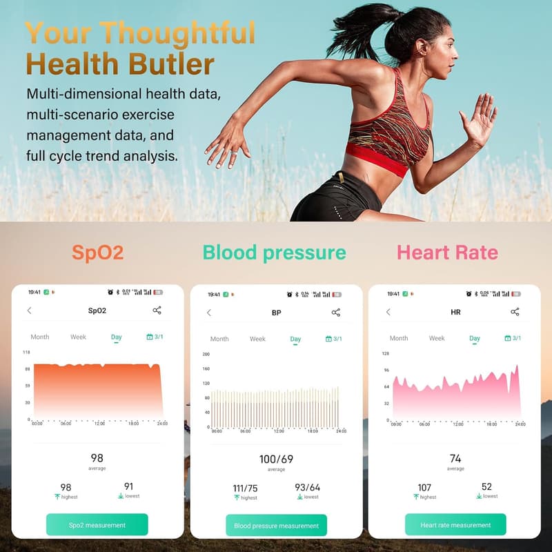 Health & Activity Tracker Smart Fitness Ring for Men & Women