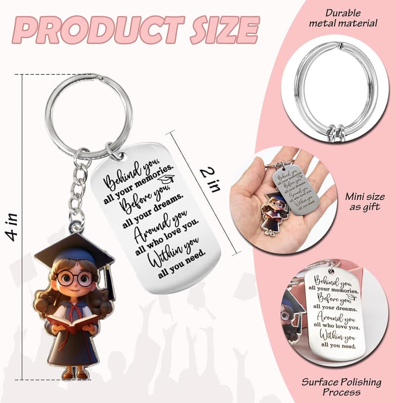2025 Graduation Keychain for Him and Her