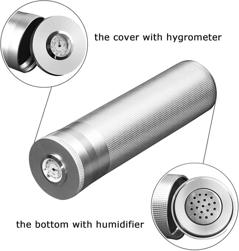 Portable Stainless Steel Cigar Case Tube - Ideal Gift for Lovers