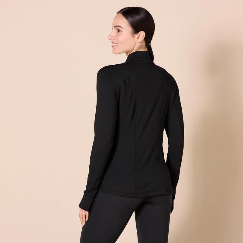 Women's Full-Zip Fleece Jacket - Tech Stretch, Plus Size