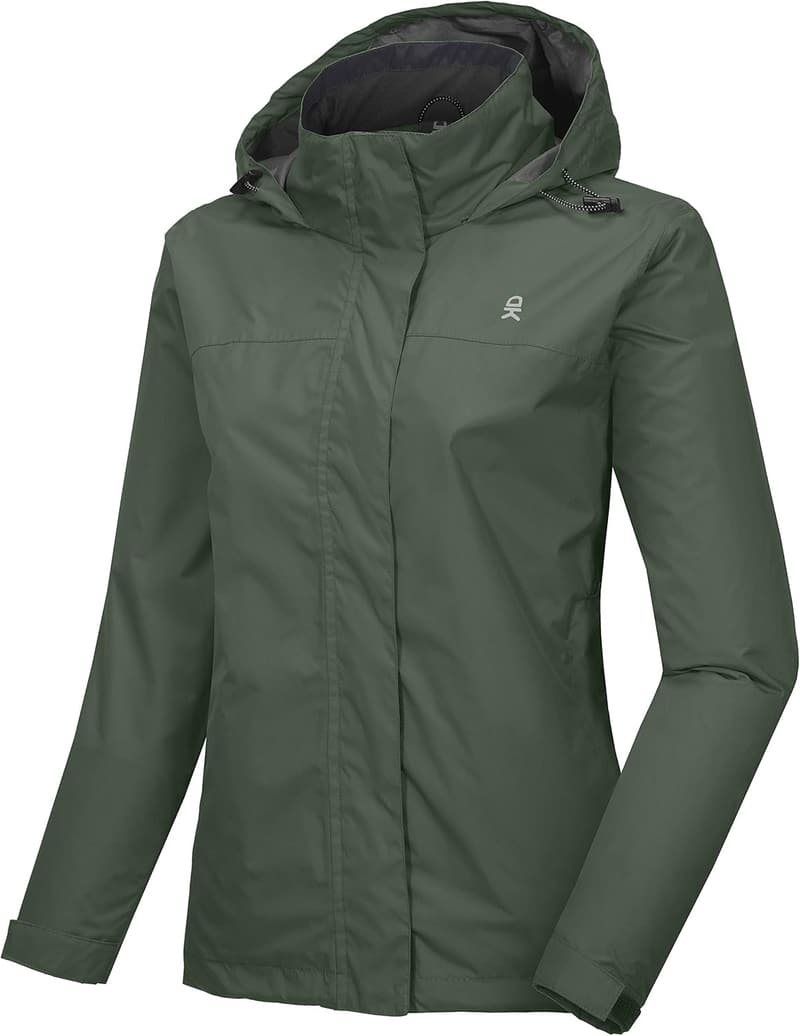 Lightweight Women's Waterproof Rain Jacket for Hiking & Travel