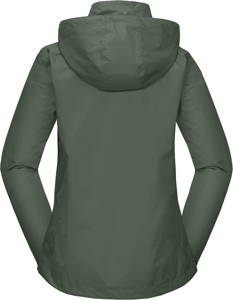 Lightweight Women's Waterproof Rain Jacket for Hiking & Travel