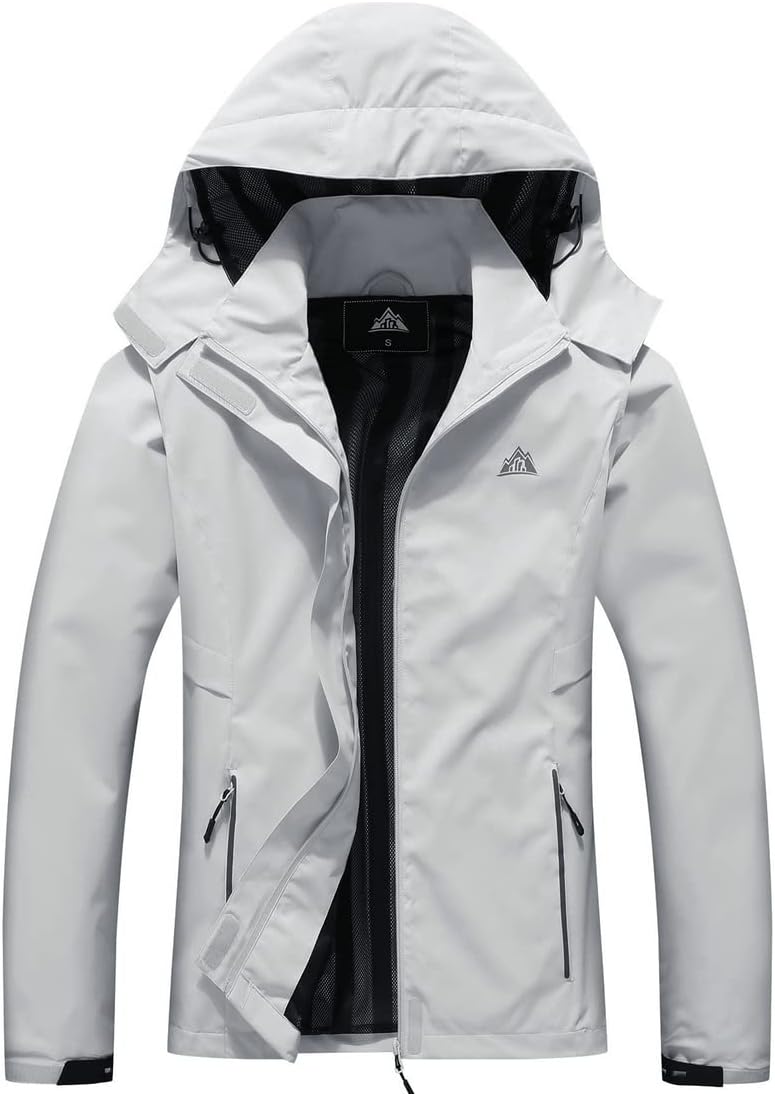Lightweight Women's Waterproof Hooded Rain Jacket
