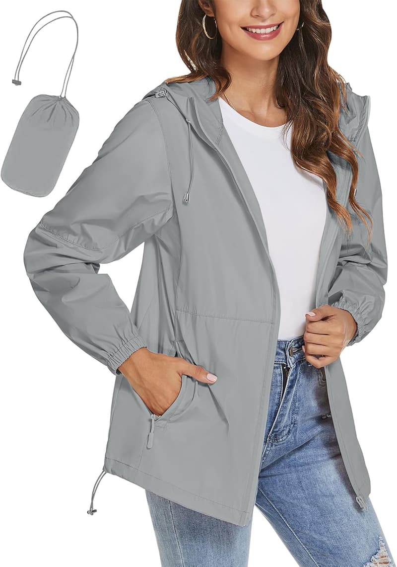 Lightweight Women's Waterproof Rain Jacket
