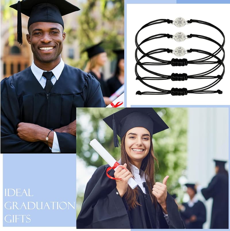 2025 Graduation Adjustable Bracelets with Card - 50 Sets