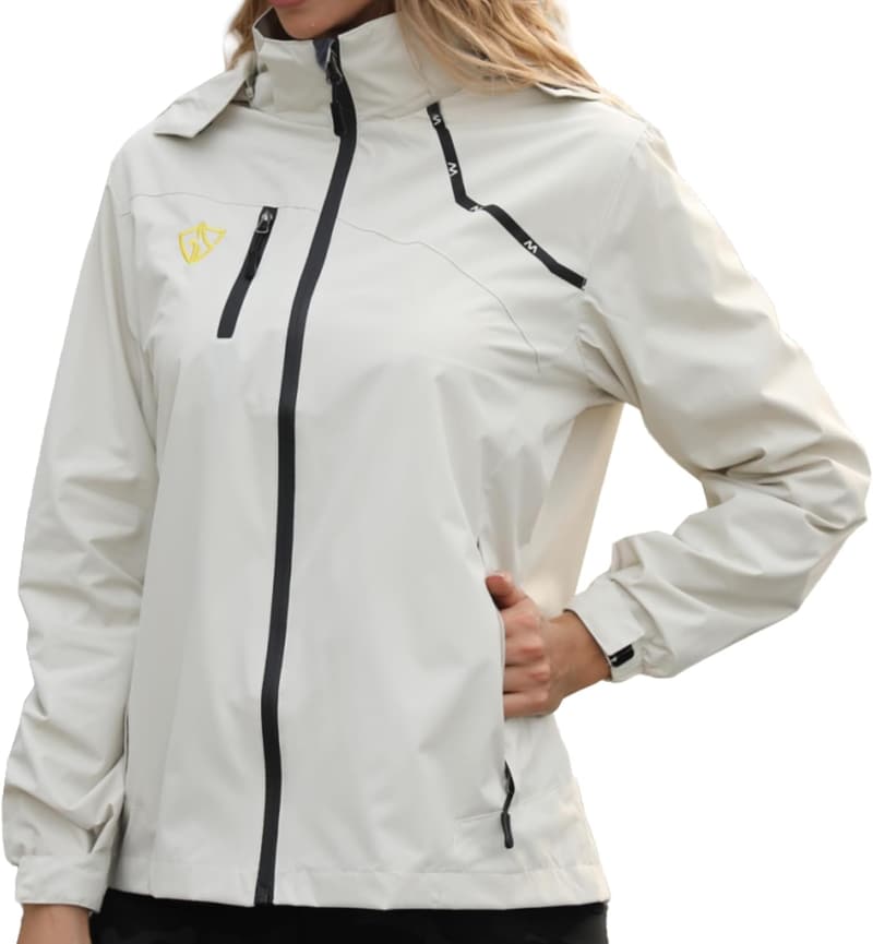 Women's Lightweight Waterproof Packable Rain Jacket with Hood