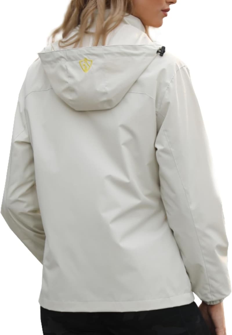 Women's Lightweight Waterproof Packable Rain Jacket with Hood