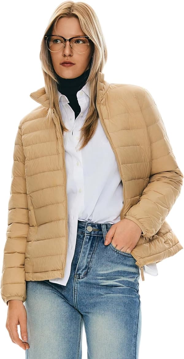 Lightweight Packable Down Jacket for Women