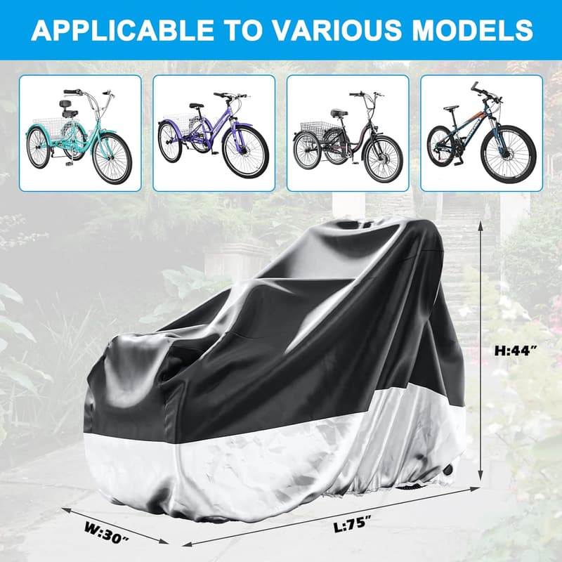 Heavy Duty Waterproof Tricycle Cover for Outdoor Storage