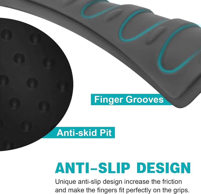 Bicycle Handlebar Grip Protectors - Antislip, Black/Grey