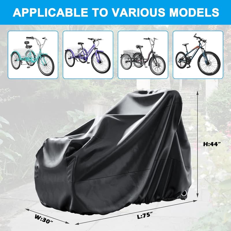 Heavy-Duty Waterproof Tricycle Cover for Outdoor Storage