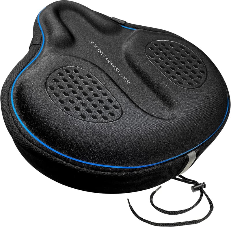 Padded Memory Foam Bike Seat Cover for Men and Women