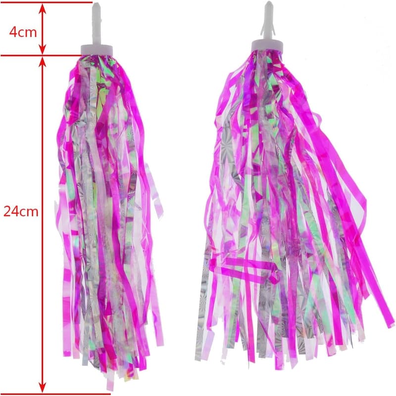 Bicycle Handlebar Streamers with Tassels - 2 Pairs
