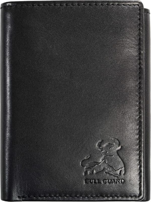Men's Genuine Nappa Leather Trifold Wallet with RFID Protection