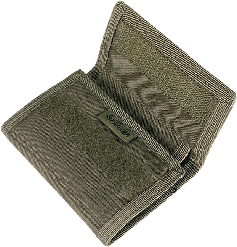 Tactical Nylon Trifold Wallet for Men with Coin Pocket