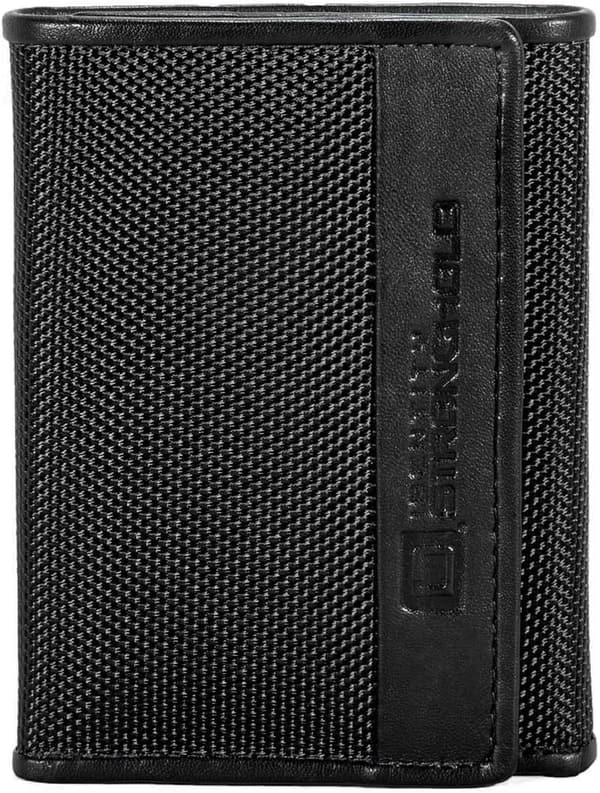 Slim RFID-Blocking Leather Trifold Wallet for Men