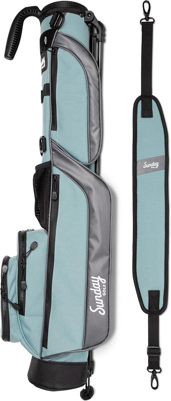 Lightweight Sunday Golf Stand Bag with Strap - 31 Inches