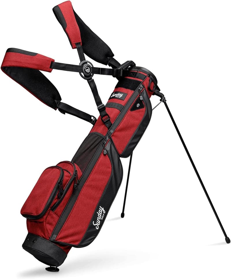 Lightweight XL Sunday Golf Bag with Strap – Ideal for Par 3 Courses