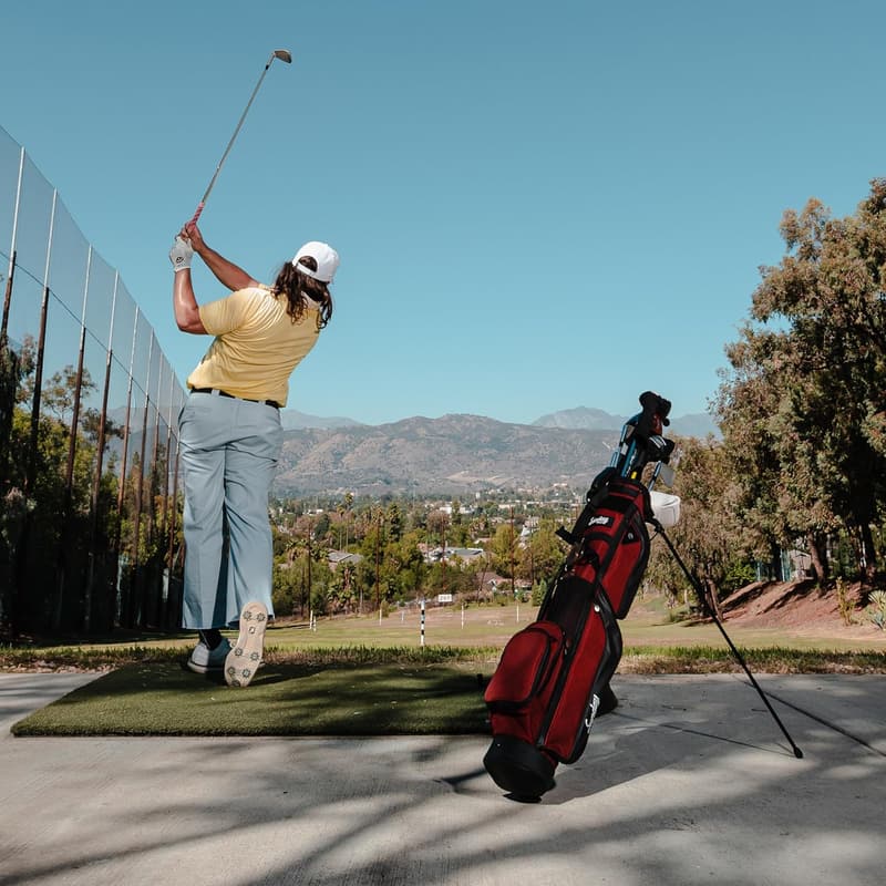 Lightweight XL Sunday Golf Bag with Strap – Ideal for Par 3 Courses