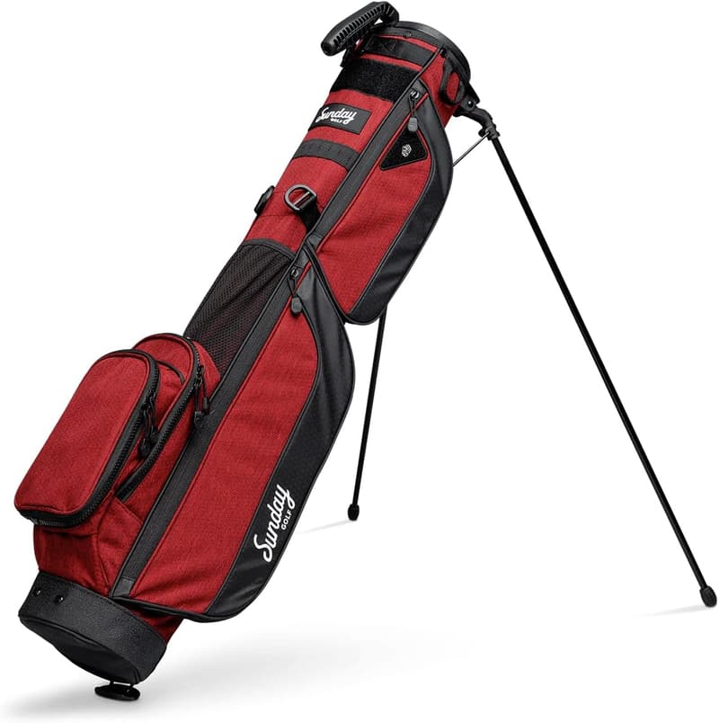 Lightweight XL Sunday Golf Bag with Strap – Ideal for Par 3 Courses