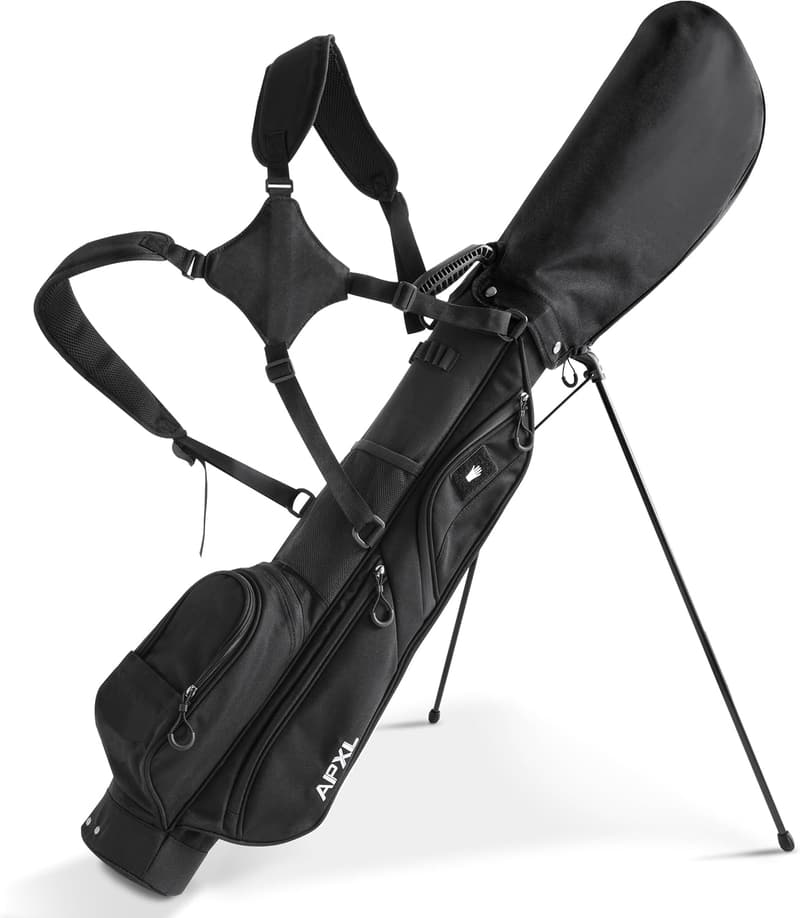 Lightweight Golf Stand Bag with 3 Dividers and Rain Cover