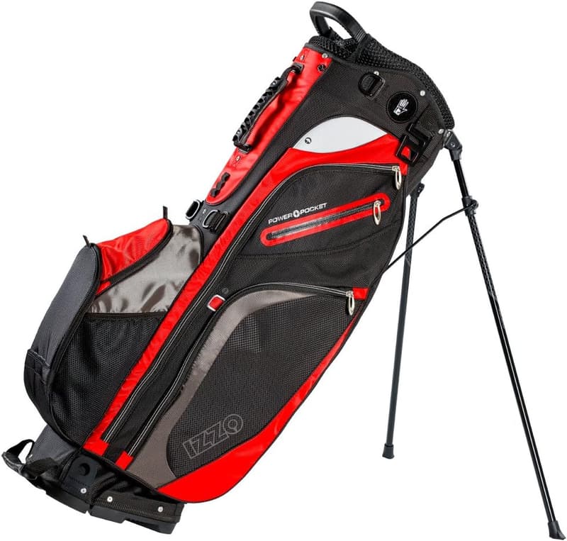 Ultra-Light Stand Golf Bag with Exclusive Features – Red/White/Blue