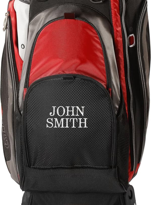 Ultra-Light Stand Golf Bag with Exclusive Features – Red/White/Blue