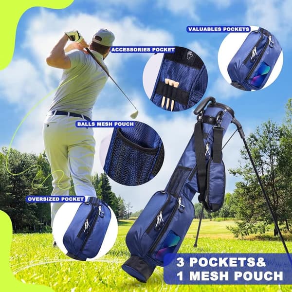 Lightweight Adjustable Golf Sunday Bag for 3-7 Clubs