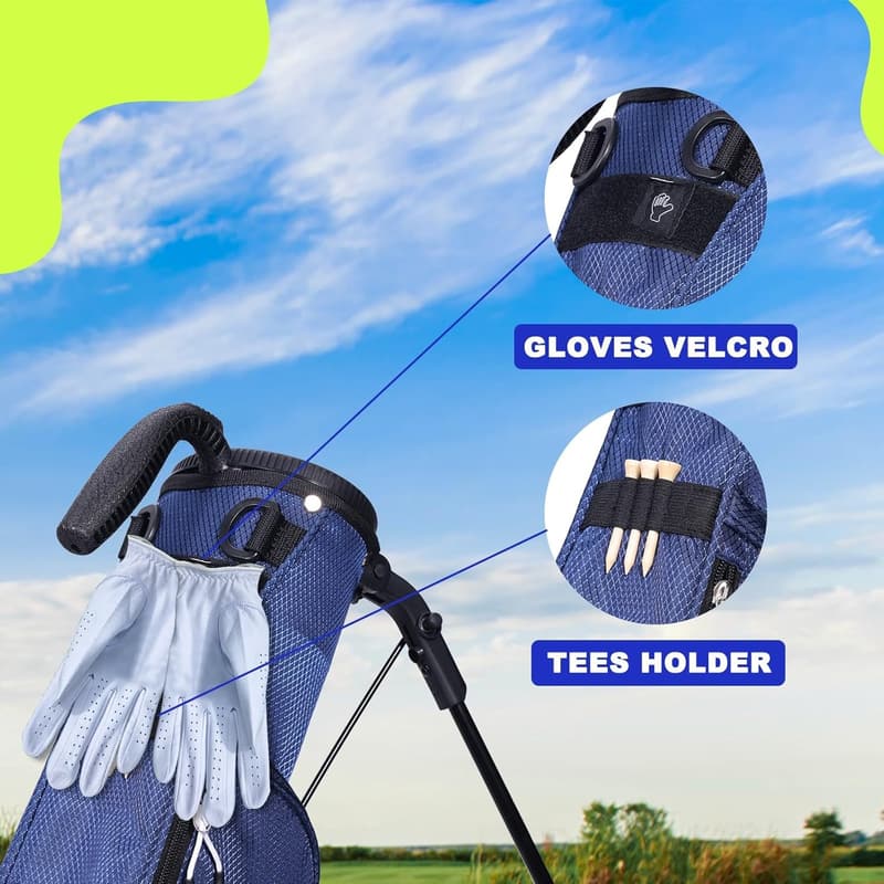 Lightweight Adjustable Golf Sunday Bag for 3-7 Clubs
