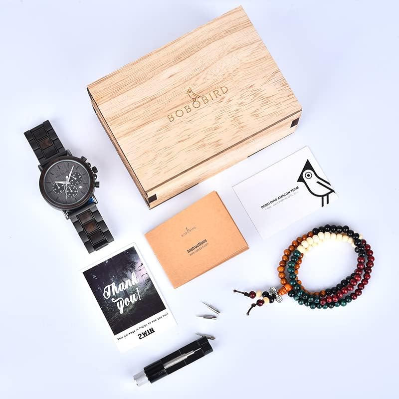 Customized Engraved Wooden Watch for Him - Birthday/Anniversary