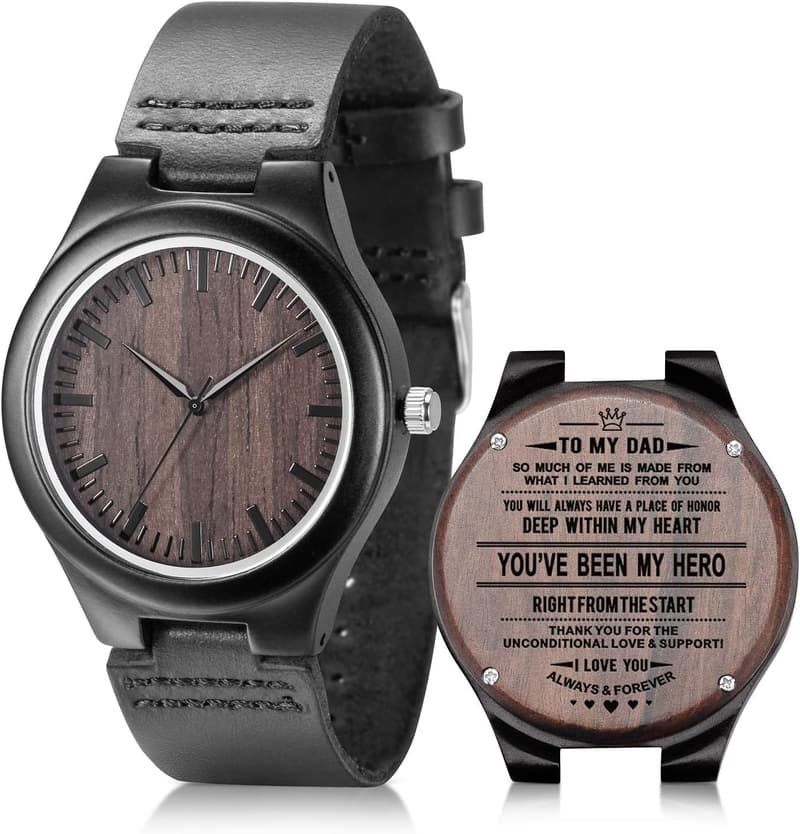 Personalized Engraved Wooden Watches for Men