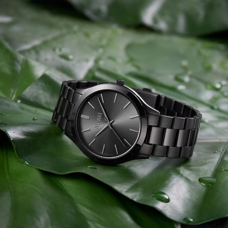 Men's Stainless Steel Analog Quartz Watch - Business & Waterproof Gift