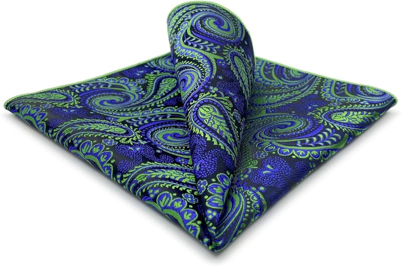 Multicolor Paisley Pocket Square for Men - Wedding & Business