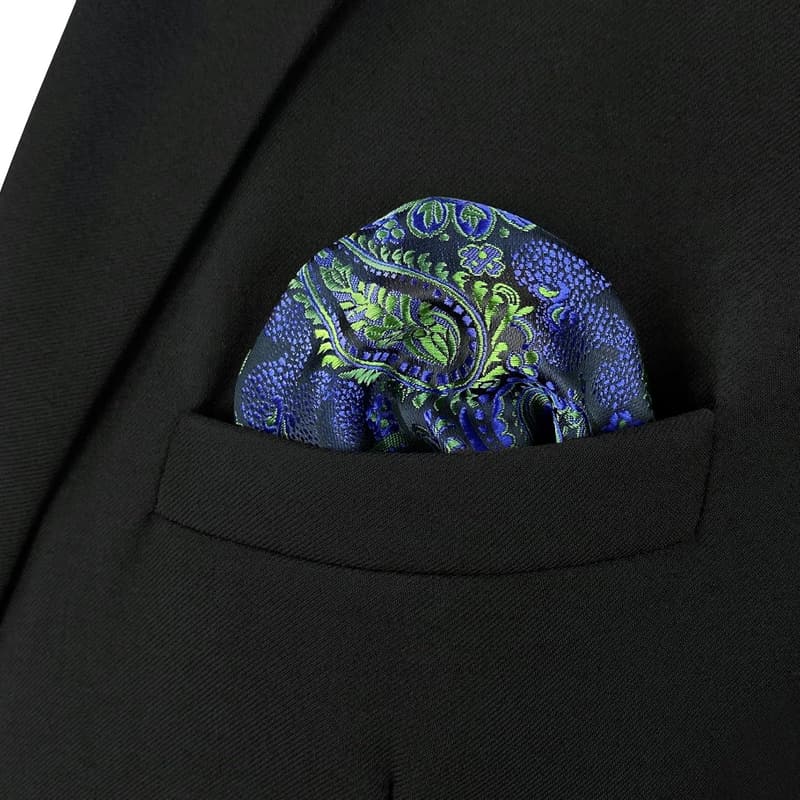 Multicolor Paisley Pocket Square for Men - Wedding & Business