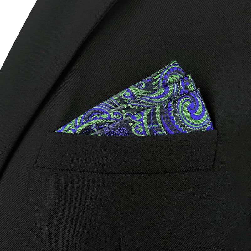 Multicolor Paisley Pocket Square for Men - Wedding & Business