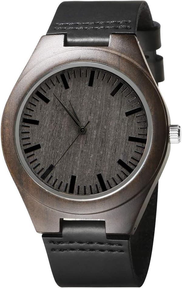 Father's Day Personalized Wooden Watch for Dad, Handmade