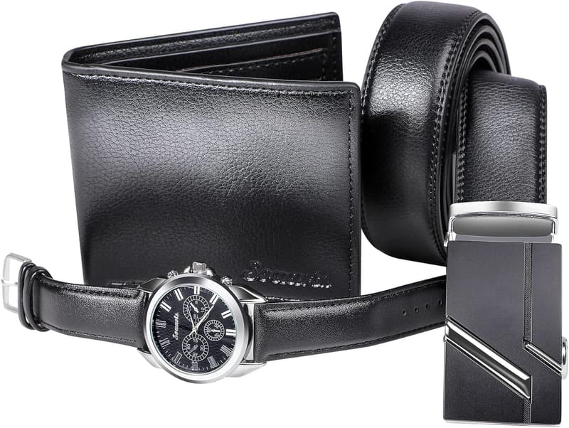 Men's Watch Set with Box Organizer - Perfect Birthday Gift