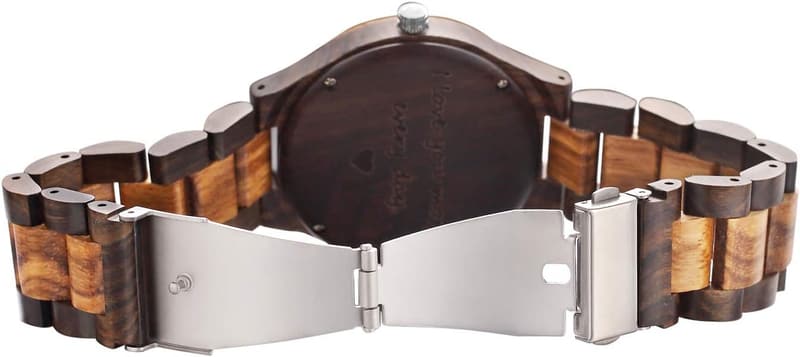 Personalized Engraved Wooden Watch for Men - Anniversary Gift