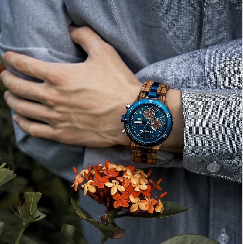 Personalized Wooden Watch for Him - Custom Engraved Gift