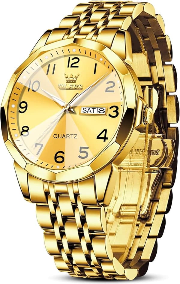 Men's Casual Analog Quartz Watch - Waterproof Stainless Steel