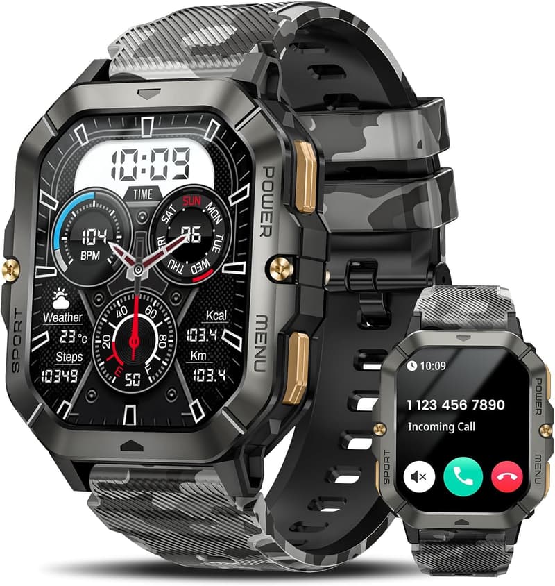 Men's Fitness Smart Watch with Health Tracking & 100+ Sports Modes
