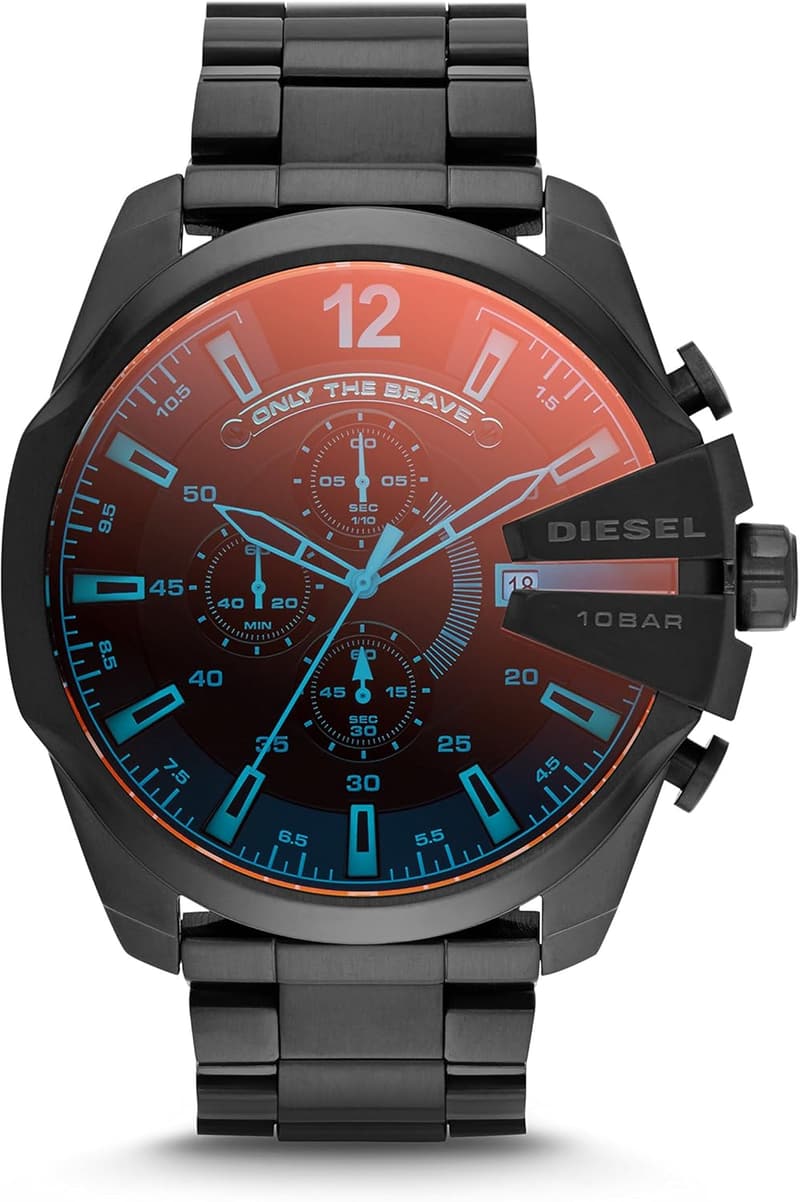 Diesel Mega Chief Stainless Steel Men's Watch - Analog/Digital